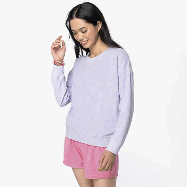 Native Spirit Ladies Terry Towel Sweatshirt Thumbnail