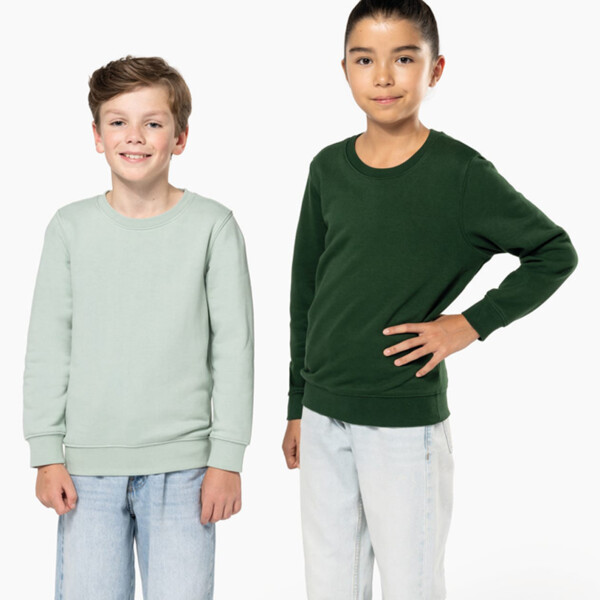 Kariban Kids Eco Friendly Crew Neck Sweatshirt Thumbnail