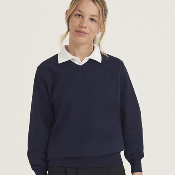 AWDis Academy Senior V Neck Sweatshirt Thumbnail