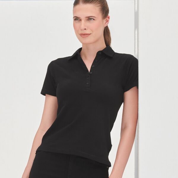 SF Clothing Ladies Stretch Piqué Polo Shirt Thumbnail