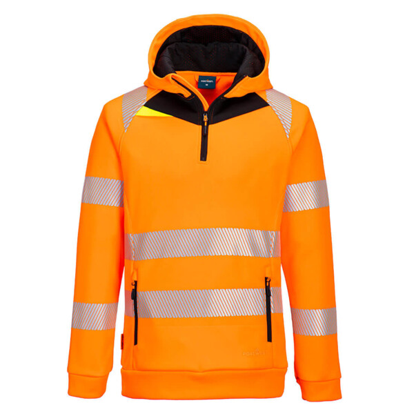 DX482 DX4 Hi-Vis 1/4 Zip Hoodie Thumbnail