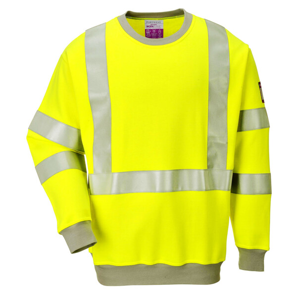 FR72 - Flame Resistant Anti-Static Hi-Vis Sweatshirt Thumbnail