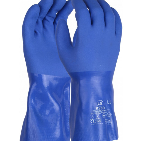 R530 Powersheild - Blue Triple Dip PVC Gauntlet (Pack of 10) Thumbnail