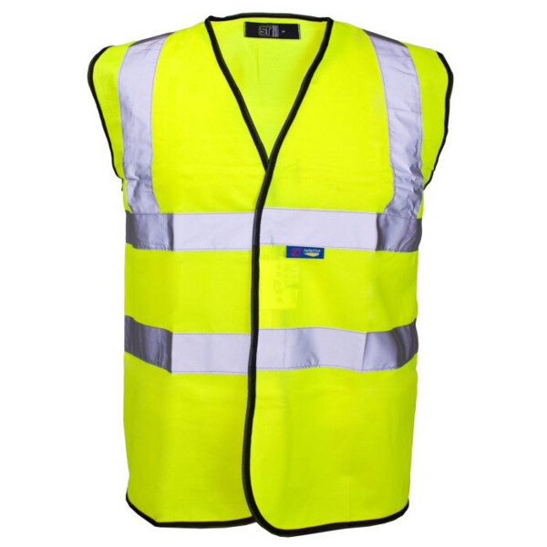 Hi Vis Yellow Velcro Vest Thumbnail