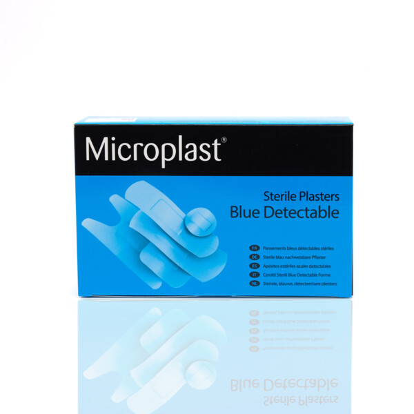 Microplast Fingertip Blue Detectable Plasters (Box 50) Thumbnail