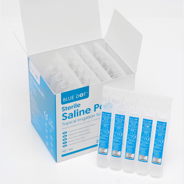 Blue Dot 20ml Sterile Eye Wash Pods (Box 25) Thumbnail